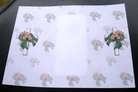Seasonal Cross Gatefold Insert by Charlie Angel