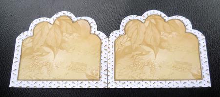 Angel Bell Pulling Embroidery Anglaise Matching Card Insert by Charlie Angel
