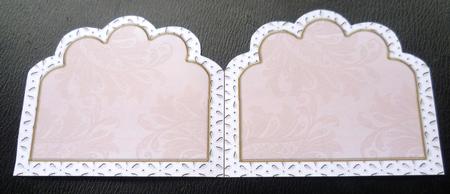 Wedding Shoe 2 Em Anglaise Matching Card Insert by Charlie Angel