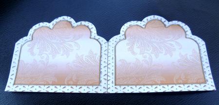 Church Window 2 Embroidery Anglaise Matching Card Insert by Charlie Angel