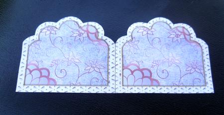 Lilac Morning Glory 2 Anglaise Matching Card Insert by Charlie Angel