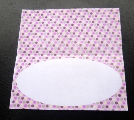 Love Hearts Dl Insert & Tags - Pale Mauve by Charlie Angel