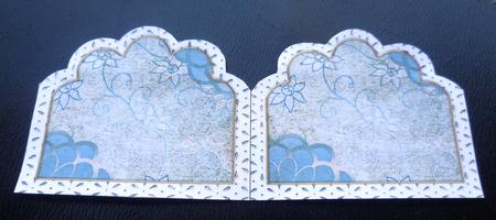 Oriental Birds 3 Embroidery Anglaise Matching Card Insert by Charlie Angel