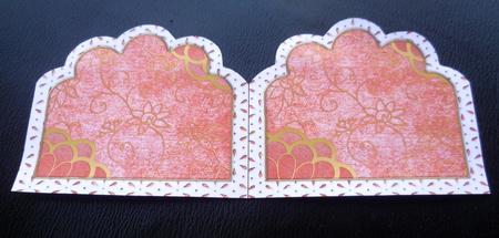 Oriental Peonies 2 Embroidery Anglaise Matching Card Insert by Charlie Angel