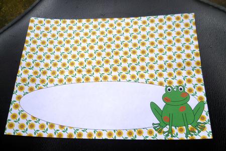 Kiss the Frog Large Dl Insert Blank by Charlie Angel