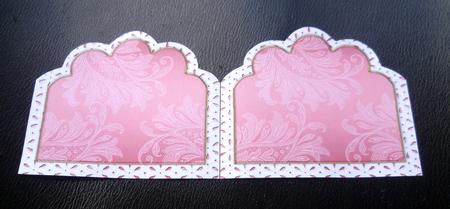 More Pink Roses2 Embroidery Anglaise Matching Card Insert by Charlie Angel
