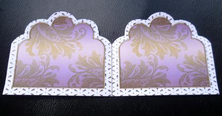 Purple Butterfly Iris 2 Em Anglaise Matching Card Insert by Charlie Angel
