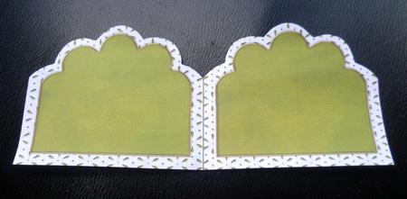 Christmas Candle V2 Embroidery Anglaise Matching Card Insert by Charlie Angel