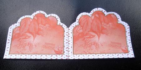 Christmas Poinsettia 2 Em Anglaise Matching Card Insert by Charlie Angel