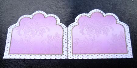 Pink Wedding Rose 2 Em Anglaise Matching Card Insert by Charlie Angel