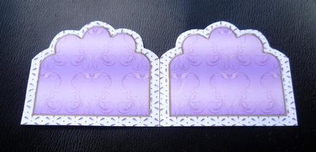 Lilac Floral Bell 2 Em Anglaise Matching Card Insert by Charlie Angel