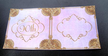 Parma Violet Perfume 90th Insert for 5inch Square Card by Charlie Angel