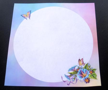 Morning Glory -  Butterfly 8x8 Co-ordinating Insert by Charlie Angel