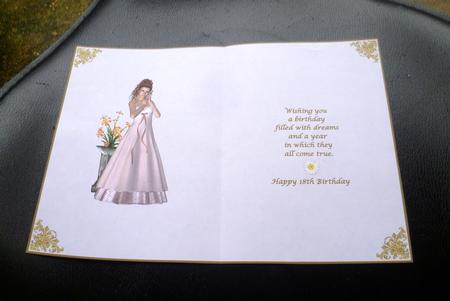 Pretty in Pink 18th Birthday Insert by Charlie Angel