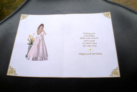 Pretty in Pink 30th Birthday Insert by Charlie Angel