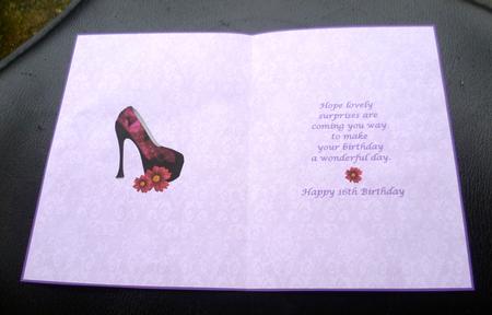 Happy 16th Birthday Insert by Charlie Angel