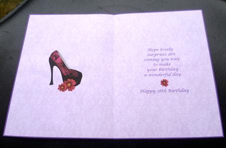 Happy 18th Birthday Insert by Charlie Angel