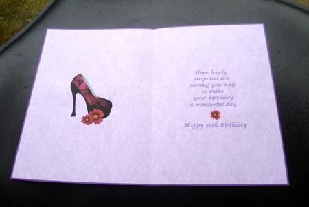 Happy 35th Birthday Insert by Charlie Angel