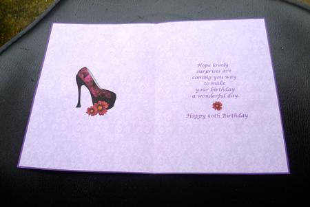 Happy 50th Birthday Insert by Charlie Angel
