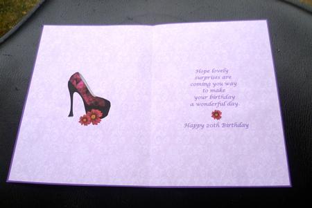 Happy 20th Birthday Insert by Charlie Angel