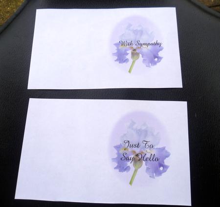 Just to Say Hello, with Sympathy Inserts by Charlie Angel