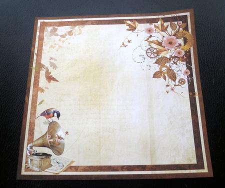 Vintage Gramophone & a Touch of Steampunk Swirl 8inch Insert by Charlie Angel