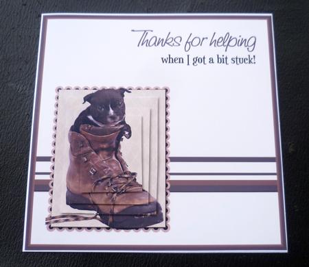 Pup in Boots Thanks 6inch Pyramid by Charlie Angel
