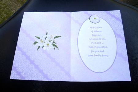 Lilac Lace and Lilies with Poem Is by Charlie Angel