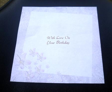 Someone Rather Special -  Ladies Co-ordinating Insert 2 by Charlie Angel