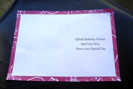 Swirl Insert Raspberry 2: 50th Birthday by Charlie Angel
