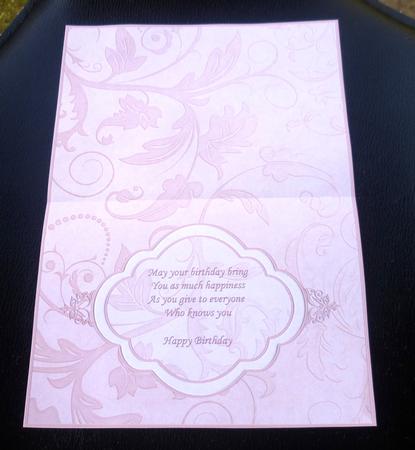 Birthday Insert Rose for Landscape Cards by Charlie Angel