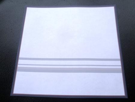 Brown Stripe Ink Saving Square Insert by Charlie Angel