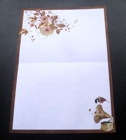 Vintage Gramophone & a Touch of Steampunk Swirl 7x5insert by Charlie Angel