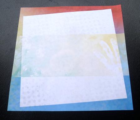 Red & Blue Insert 8x8inch by Charlie Angel