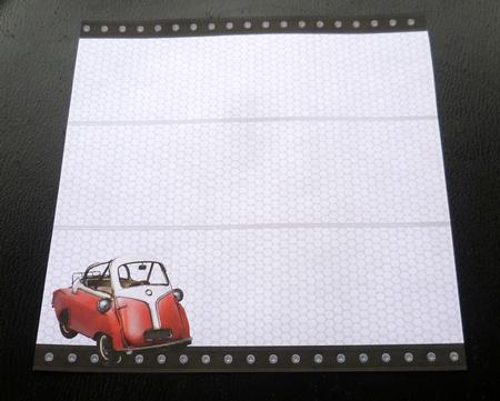Vintage Car Insert 8x8inch by Charlie Angel