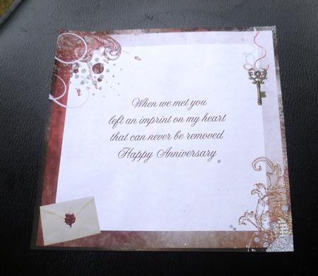 Letters of Love Insert Anniversary by Charlie Angel