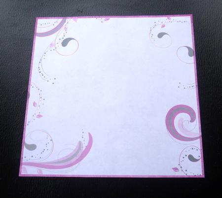 Pink Swirl Insert 8x8inch by Charlie Angel