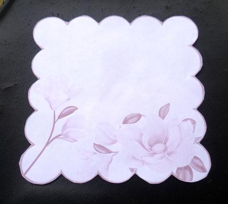 Magnolia Pale Lilac 8in Scallop Insert Panel 2 Sheet by Charlie Angel