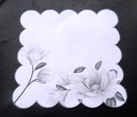 Magnolia Silver 8in Scallop Insert Panel 2 Sheet by Charlie Angel