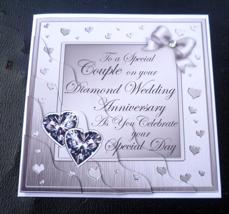 Diamond Wedding Anniversary Wavy Corner Side Stacker by Charlie Angel