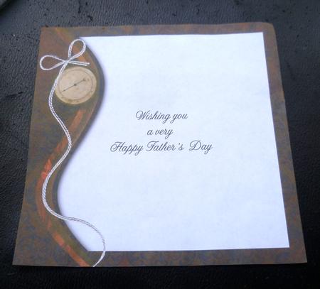 Swirl Border & Compass Insert 8x8inch Father's Day by Charlie Angel