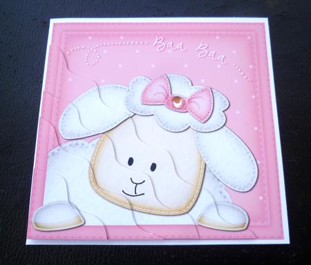 Little Lamb Wavy Corner Side Stacker Topper by Charlie Angel