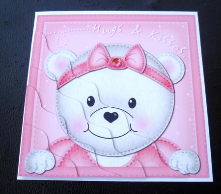 Teddy Tess Wavy Corner Side Stacker Topper by Charlie Angel