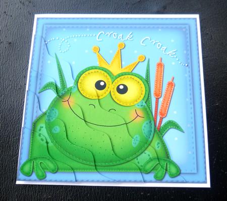 Freddy Frog Wavy Corner Side Stacker Topper by Charlie Angel