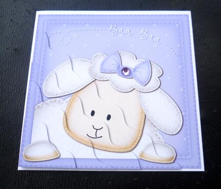Little Lamb Wavy Corner Side Stacker Topper by Charlie Angel
