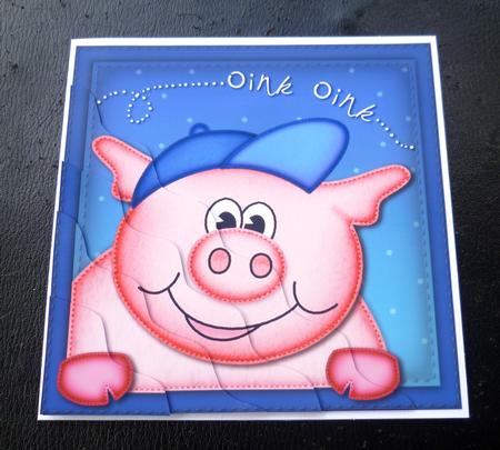 Ziggy Piggy Wavy Corner Side Stacker Topper by Charlie Angel