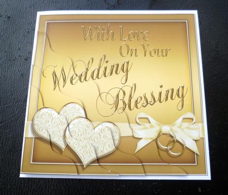 Wedding Blessing Wavy Corner Side Stacker by Charlie Angel