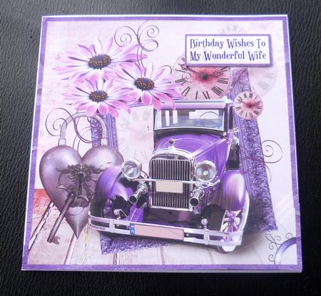 Vintage Inspired Car in Time 6inch Swirl Stacker by Charlie Angel