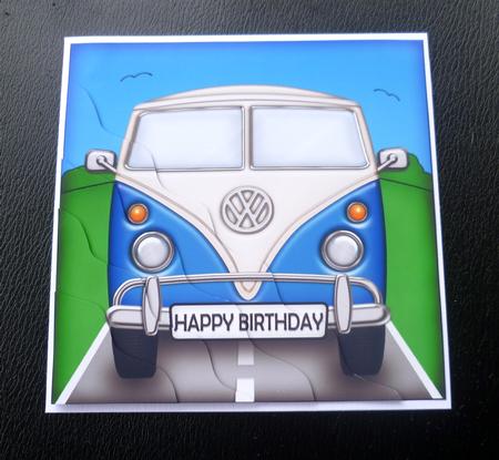 Camper Van Wavy Corner Side Stacker Topper by Charlie Angel