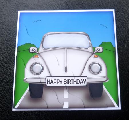 Beetle Car Wavy Corner Side Stacker Topper by Charlie Angel